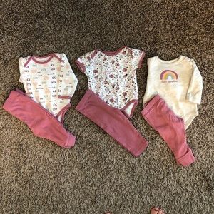Bodysuit and pants set, bundle of 3